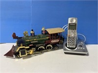 Panasonic Home Phone And Plastic Train