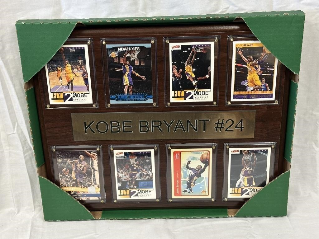 NEW Kobe Bryant Collectible Basketball Card Plaque