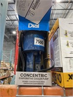 Dial concentric evaporative cooler pump