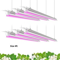 Barrina LED Grow Light, 252W(6 x 42W) 4ft T8, Full