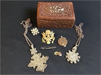 costume jewelry, military, etc