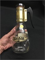 Vintage Jim Bean Glass Decanter with Handle