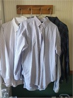 Mens Long Sleeve Dress Shirts Size 16.5/ 17 /XL