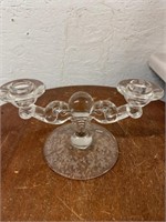9" Tiffin Franciscan Double Light Candle Holder