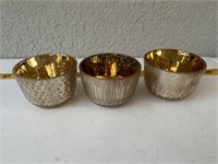 3 Gold Bowls