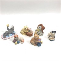 Cute Bundle Lot - Cat Figurines