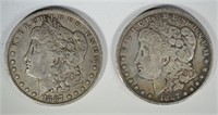 2 - 1887-O MORGAN DOLLARS VF