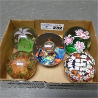 Heavy Glass Assorted Paperweights