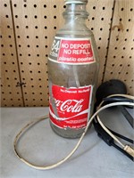 Coca-Cola lamp and assorted lamps