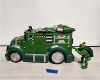 Vtg Teenage Mutant Ninja Turtles Swat Van & Figure