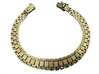 14k Milor Tri-Color Gold Link Bracelet