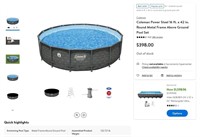 B4082  Coleman Pool Set 16 ft x 42 in. Round