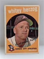 1959 Topps #392 Whitey Herzog HOF Manager