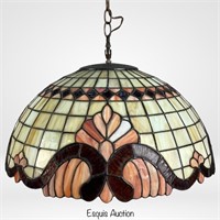 Tiffany Syle Stained Slag Glass Pendant Light