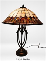 Tiffany Style Stained Glass Shade Table Lamp