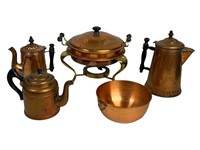 Group of Vintage Copper Cookware