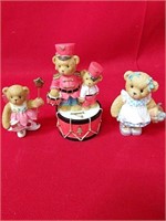 Three Cherished Teddy Figurines