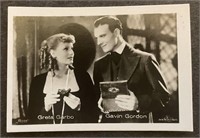 GRETA GARBO: Antique Tobacco Card (1932)