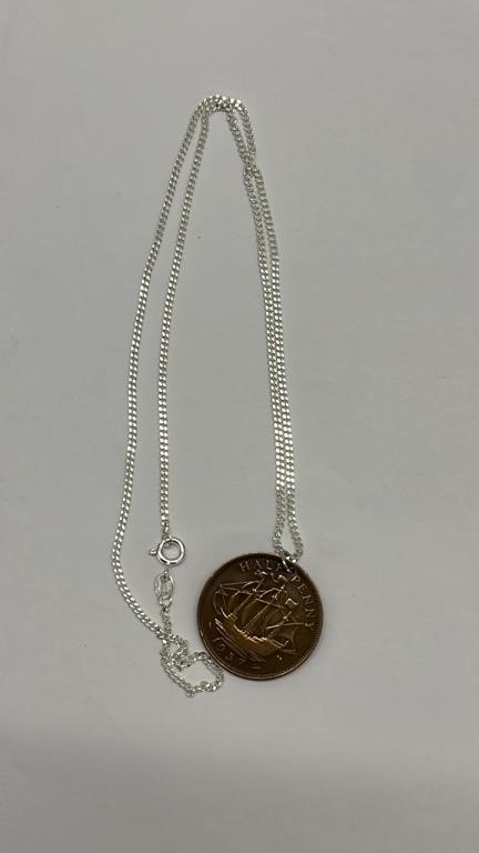 1937 Half Penny Necklace
