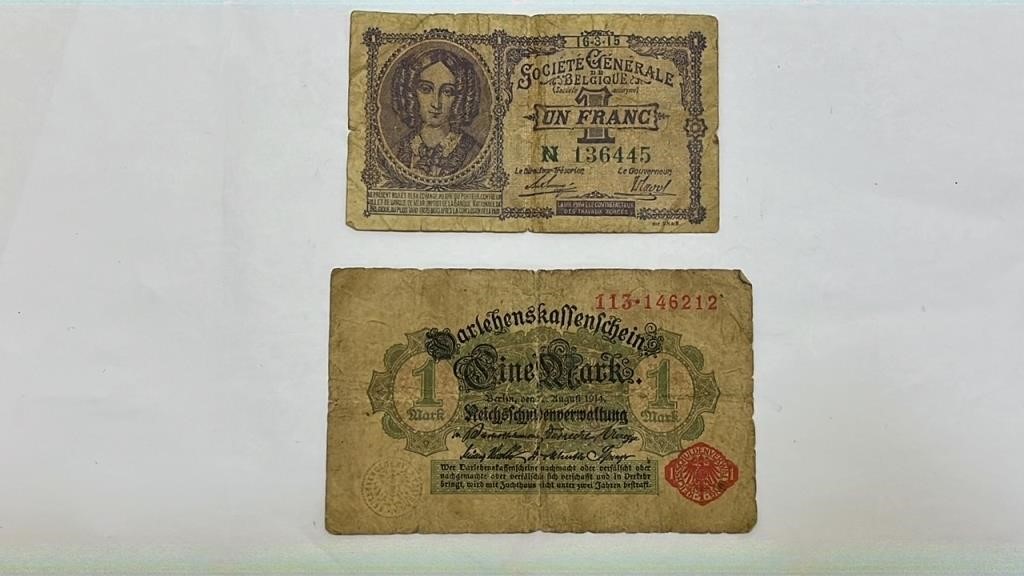 Germany 1mark currency bill
