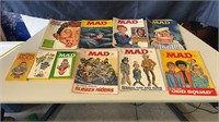 Vintage Mad Magazines and Books