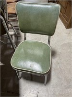 30" x 60" x36" Chrome Table w/ 4 chairs