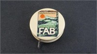 Old "Fab" Detergent Advertising Tape Measure