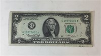 USA TWO DOLLAR BILL