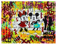 Nastya Rovenskaya- Mixed Media "Mickey & Minnie"