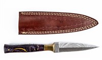 Knife Damascus Blade Hand Made Custom Dagger