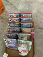 box lot of TY beanie babies in package
