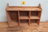 Hand Crafted Shelf 25"T 35"W 10"D
