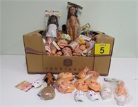 Large Craft Lot Dolls & Doll Parts New Old Stock