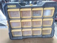 DEWALT 12 COMPARTMENT TOOL BOX HANG ON THE WALL
