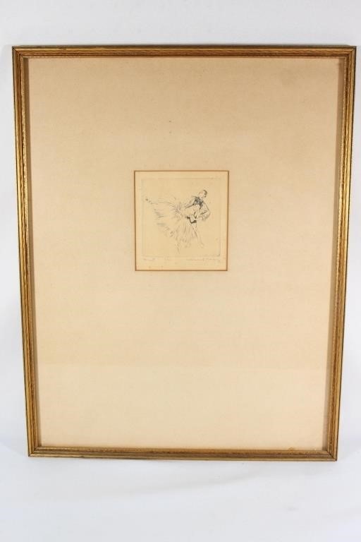 Hubert Morley Signed and Numbered - "Duet" Etching