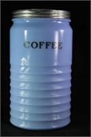 Blue Delight Coffee Canister