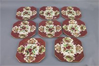 Set of Eight Square Plates