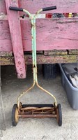 Vintage hand push mower only.