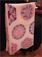 Vintage hand-stitched quilt Modified
