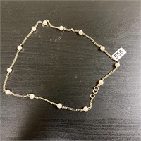 Faux Pearl Chain link Bracelet