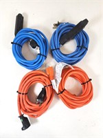 GUC Assorted Extention Cords (x4)