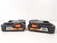 GUC Ridgid 18V Batteries (x2)