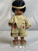 Vintage Native American Indian Girl Doll