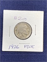 1926 Buffalo nickel coin