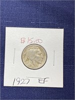 1927 Buffalo nickel coin