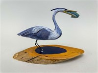Hand Carved Great Blue Heron
