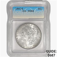 1880-S Morgan Silver Dollar ICG MS66