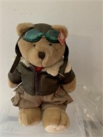 Vintage Bearland Teddy Bear Pilot Glasses LeatheR