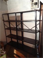 2 36x16x71 metal shelves