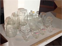 Assorted jars